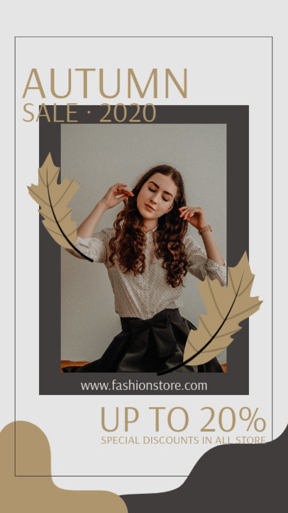 Instagram Story Generator for an Autumn Flash Sale