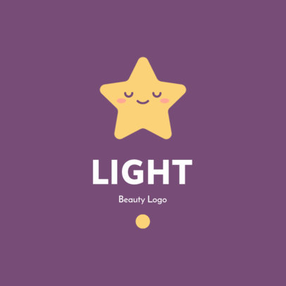 Dropshipping Beauty Logo Template Featuring a Cute Graphic