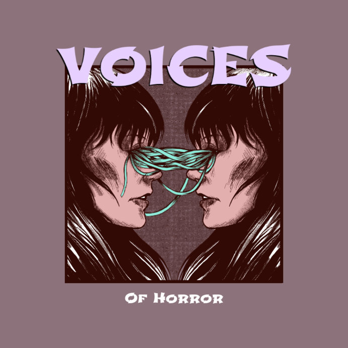 Manga-Inspired Logo Template Featuring a Disturbing Illustration Inspired by Junji-Ito