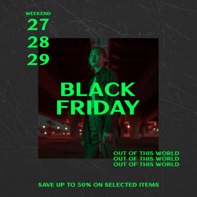 Instagram Post Generator for a Black Friday Offer