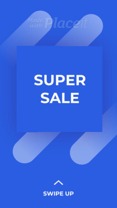 Instagram Story Video Maker for a Super Sale with an Animated Cube 2376-el1