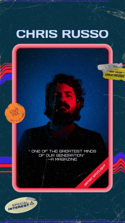 Instagram Story Maker for an Indie Music Magazine 3018d