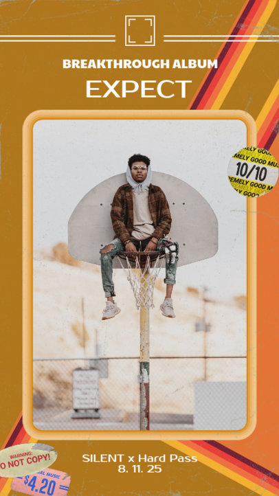 Instagram Story Generator for an Alt-Musician's New Album Ad 3018f