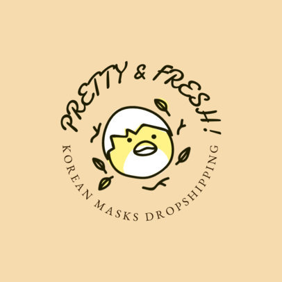 Illustrated Logo Creator for Korean Masks Dropshipping