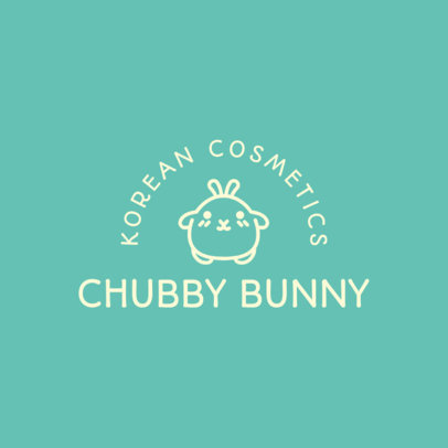 Beauty Logo Creator with a Chubby Bunny Graphic