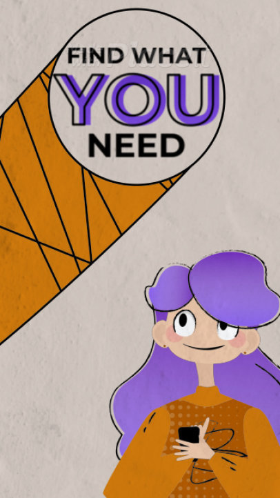 Instagram Story Video Maker Featuring an Animated Illustration 2532