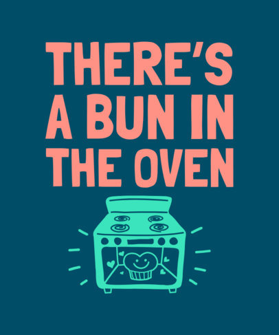 Maternity T-Shirt Design Maker Featuring Cute Illustrations of Babies