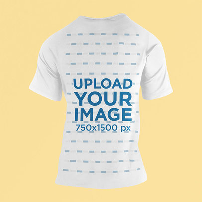 Back View Mockup of a Ghosted T-Shirt for Men 42404-r-el2