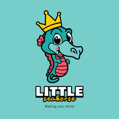 Kids' Fashion Logo Maker Featuring Cute Animals