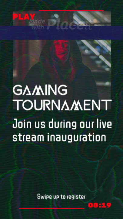 Instagram Story Video Creator to Announce a Gaming Tournament Streaming 2203
