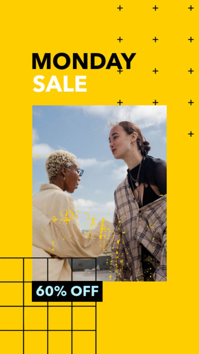 Customizable Instagram Story Creator for a Cyber Monday Sale Announcement 