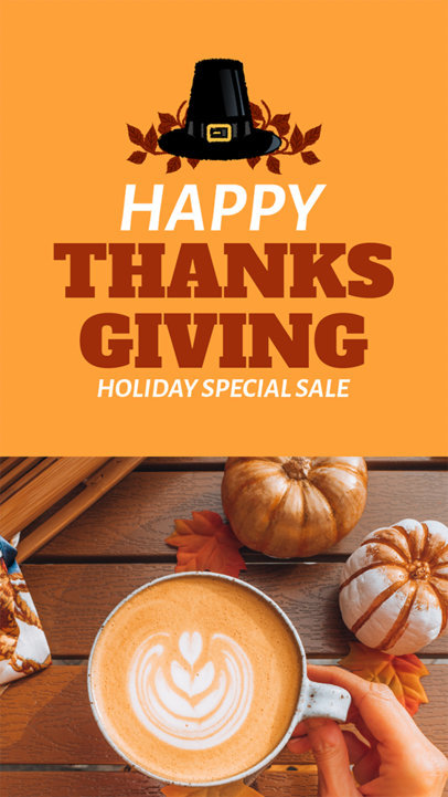 Instagram Story Design Generator for Thanksgiving Day Sales 3039