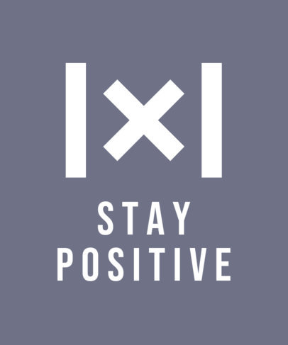 T-Shirt Design Template Featuring Math Graphics and Quotes