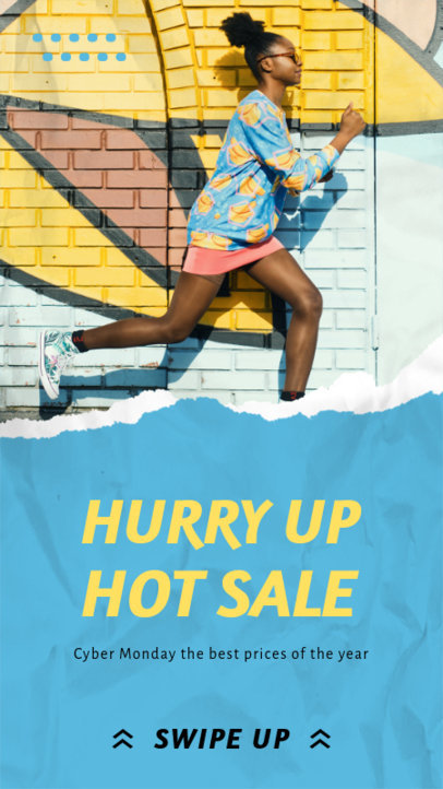 Fashion-Themed Instagram Story Generator for a Cyber Monday Hot Sale 