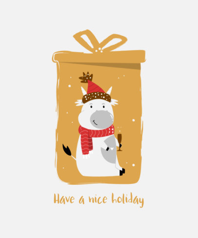 T-Shirt Design Creator Featuring a Graphic of a Christmas Boot 