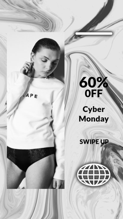 Instagram Story Maker for a Promo on Cyber Monday Featuring a Picture