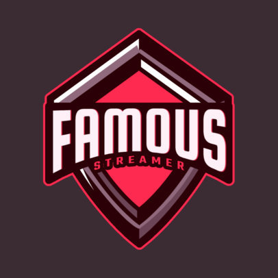 Shield-Shaped Logo Maker for Gaming Streamers