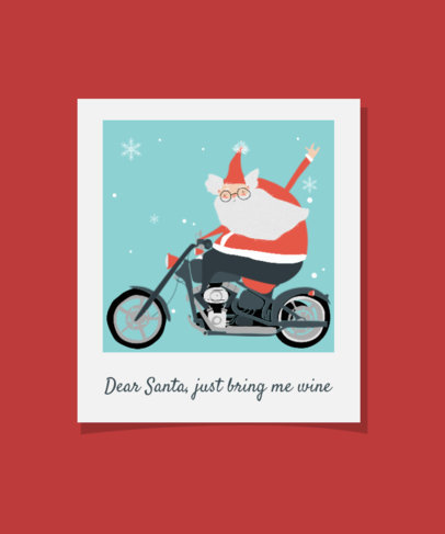 Christmas-Themed T-Shirt Design Template Featuring Funny Illustrations