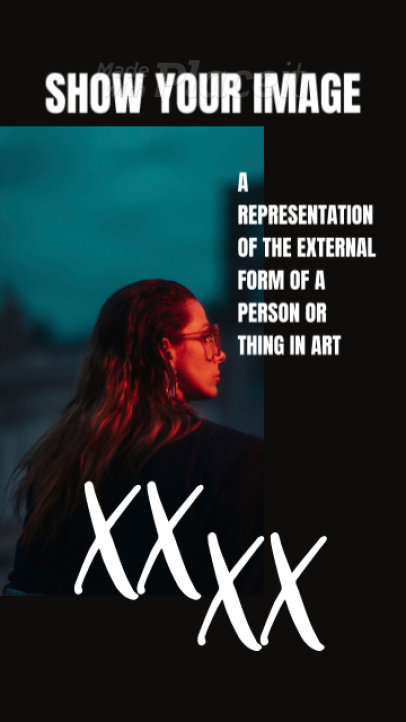 Instagram Story Video Creator for an Artist Featuring Two Transition Images 2349-el1 