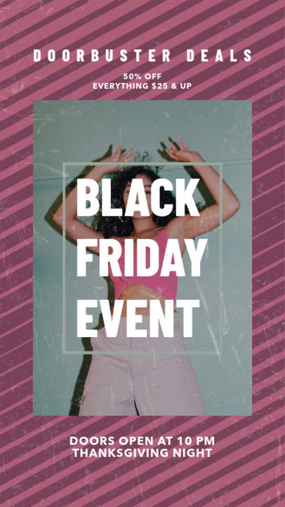Instagram Story Creator for a Black Friday Event Announcement