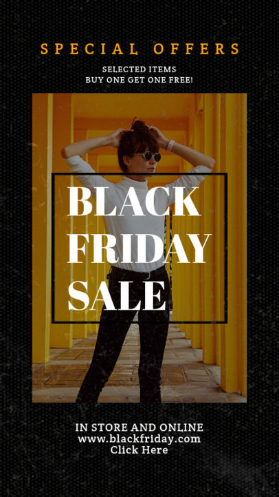 Instagram Story Generator for a Black Friday Special Sale Ad