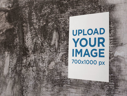 Big Poster on an Old Wall of a Building Mockup