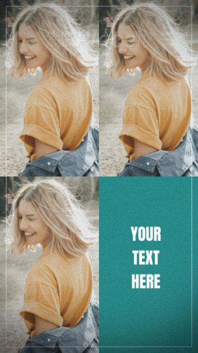 Mosaic Instagram Story Video Maker for a Clothing Brand 2347-el1