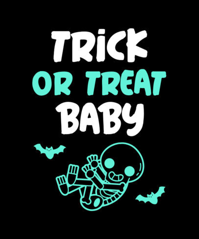 Halloween-Inspired T-Shirt Design Creator for a Fun Pregnancy Announcement