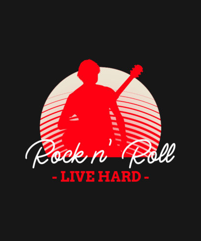 Vintage T-Shirt Design Creator with a Rock'n'Roll Graphic