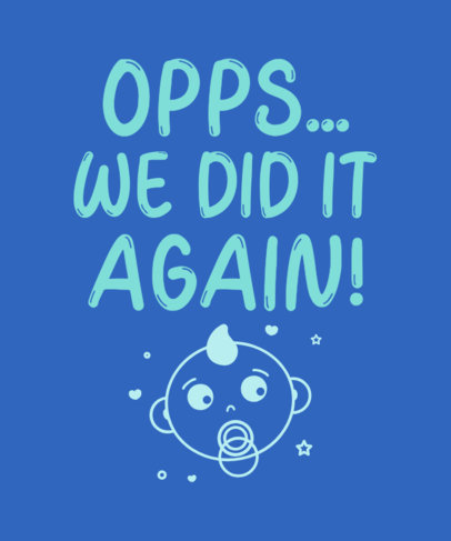 T-Shirt Design Maker for a Mom Featuring a Baby Graphic