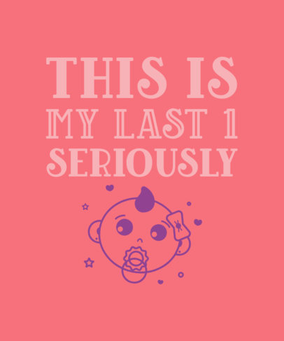 Maternity-Themed T-Shirt Design Maker Featuring a Pregnancy Announcement