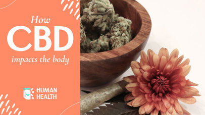 YouTube Thumbnail Template for a CBD-Themed Educational Content 3034m