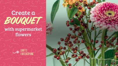 YouTube Thumbnail Maker for a Tutorial to Make a Bouquet 3034l