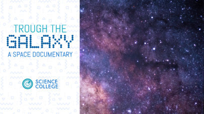 YouTube Thumbnail Design Maker for a Documentary About Space