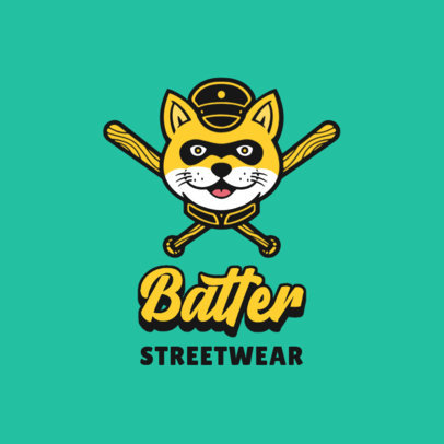 Clothing Brand Logo Maker with a Cartoonish Animal Graphic
