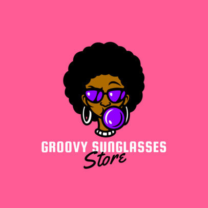 Illustrated Logo Maker for a Sunglasses Online Store 