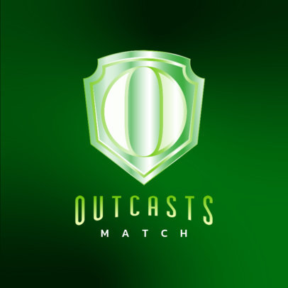 Gaming Logo Generator a Shield Emblem Graphic 