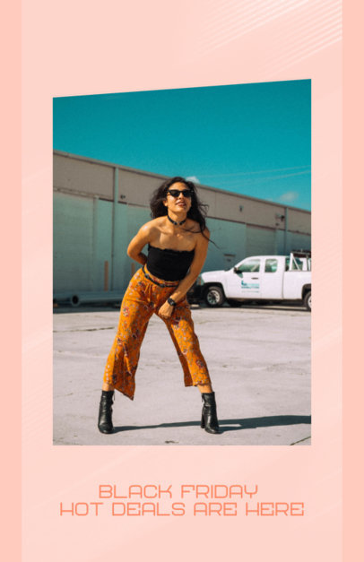 Online Flyer Maker for Clothing Brands Featuring a Black Friday Promotion