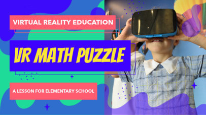 YouTube Thumbnail Creator for an Educational Video Featuring VR Technology