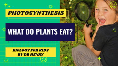 YouTube Thumbnail Maker for an Online Biology Class