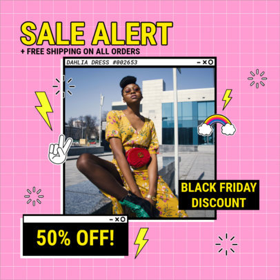 Instagram Post Maker with a Sale Alert for Black Friday