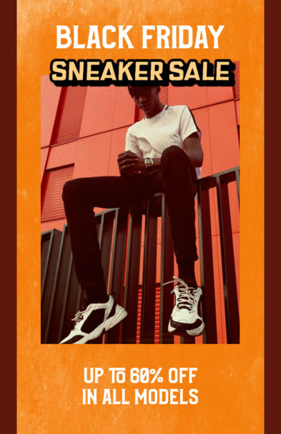 Online Flyer Maker for a Streetwear Fashion Brand Featuring Black Friday Discounts 3033H