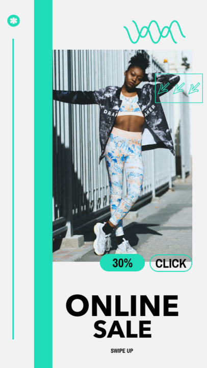 Minimalist Instagram Story Template for a Fashion Brand Sale 