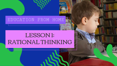 YouTube Thumbnail Design Generator with a Kids' Education Theme