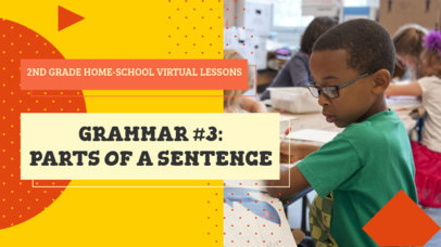 YouTube Thumbnail Maker for a Home-School Virtual Lesson 3037j