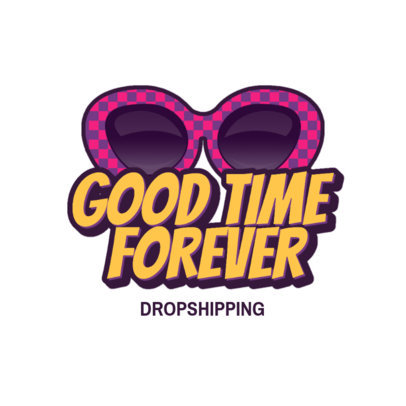 Retro Dropshipping Logo Maker for a Sunglasses Brand