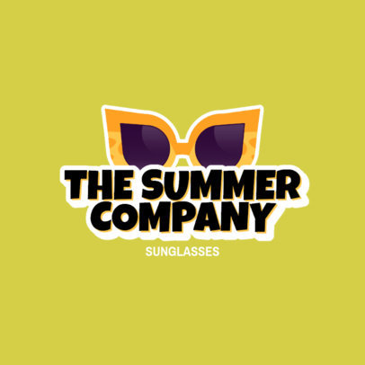 Retro Logo Maker for a Sunglasses Dropshipping Business