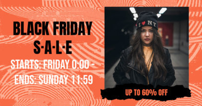 Facebook Post Design Maker for a Black Friday Sale Announcement 