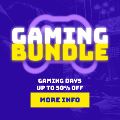 Ad Banner Creator for a Video Games Sale During Black Friday 3031i