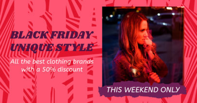 Facebook Post Design Template for a Black Friday Limited Time Offer 3032g